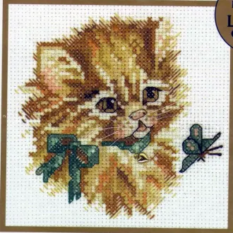 Вышивка  Котенок
