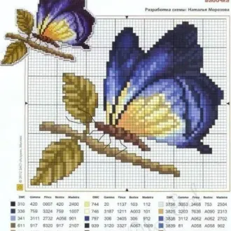 Вышивка Бабочка