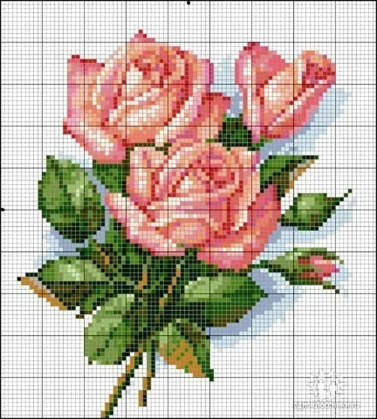 Вышивка Цветы, фото 2