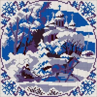 Вышивка Гжель
