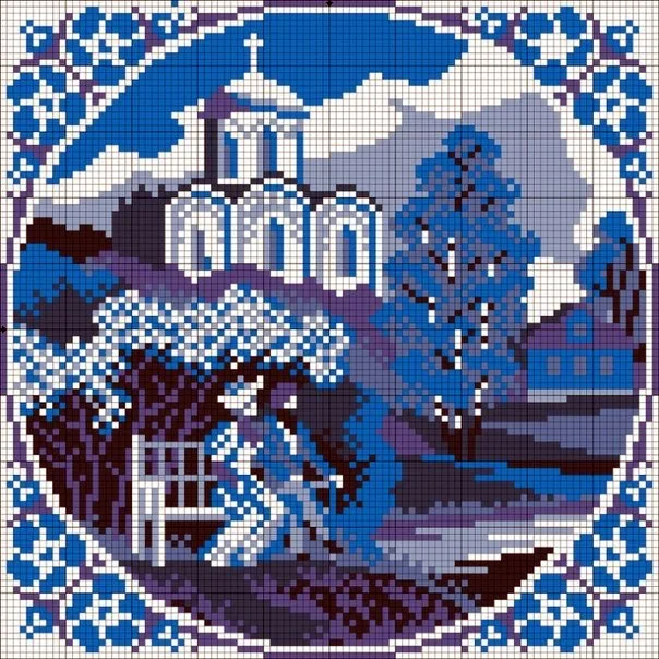 Вышивка Гжель, фото 2