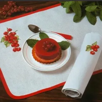 Вышивка  Красная смородина