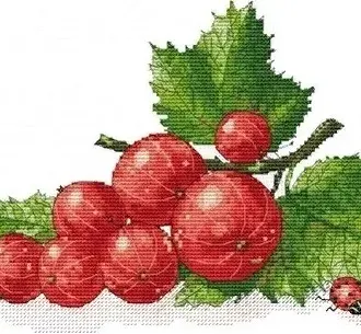 Вышивка Красная смородина