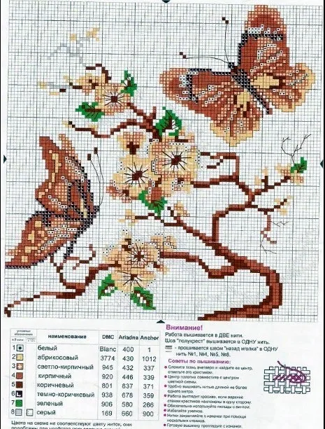 Вышивка Бабочки, фото 2