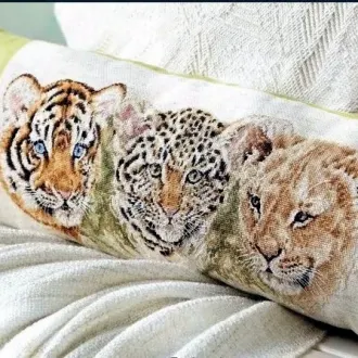 Вышивка Дикие кошки