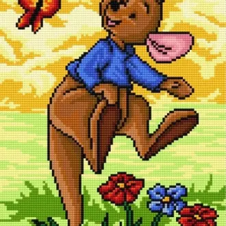 Вышивка Кенгуренок