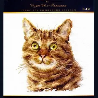 Вышивка  Кот Васька