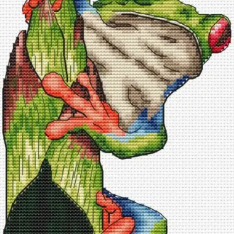 Вышивка Лягушка