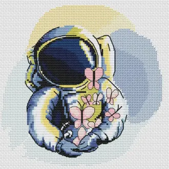Вышивка Космонавт