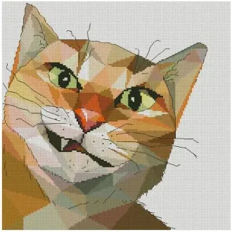 Вышивка Кот