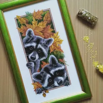 Вышивка Еноты