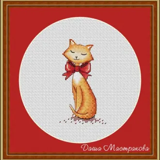 Вышивка Кот