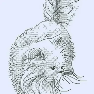 Вышивка Кот