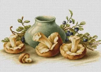 Вышивка Грибы