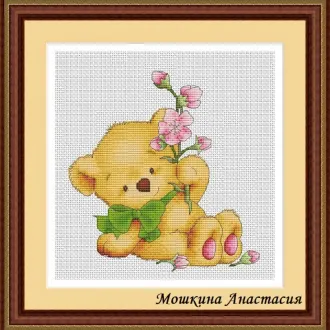 Вышивка Мишка