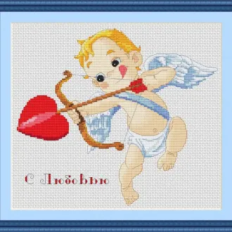 Вышивка Купидон