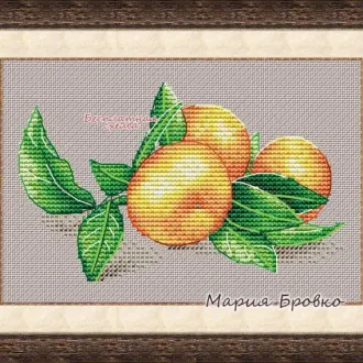 Вышивка Мандарины