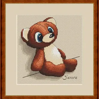 Вышивка  Мишка