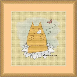 Вышивка Кот