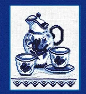 Вышивка Сервиз