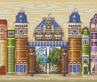 Вышивка  Королевство книг