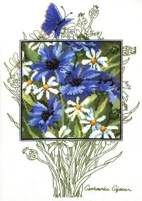 Вышивка Цветы, фото 2