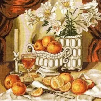 Вышивка Мандарины