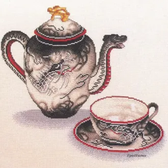 Вышивка  Китайский чайник