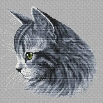 Вышивка Котенок