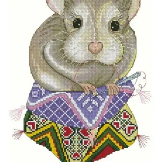 Вышивка Хомяк