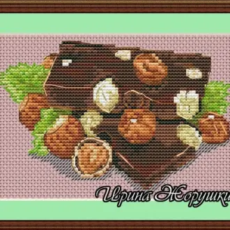Вышивка Шоколад с орехами