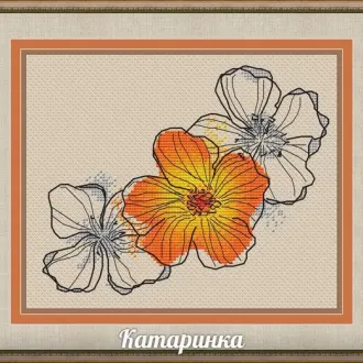 Вышивка Цветы