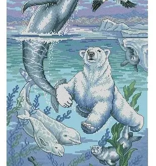 Вышивка Животные Арктики