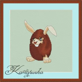 Вышивка Шоколадный заяц