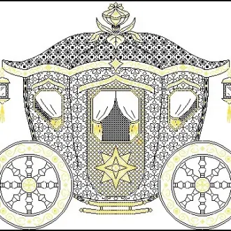 Вышивка Карета