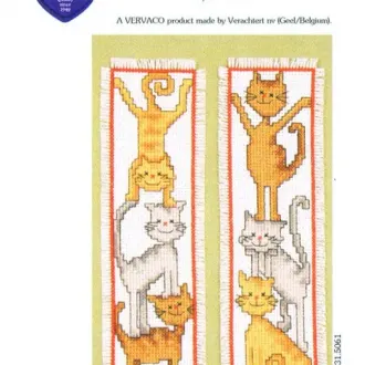 Вышивка Закладки котики