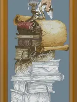 Вышивка Книжная фея