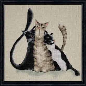 Вышивка Коты