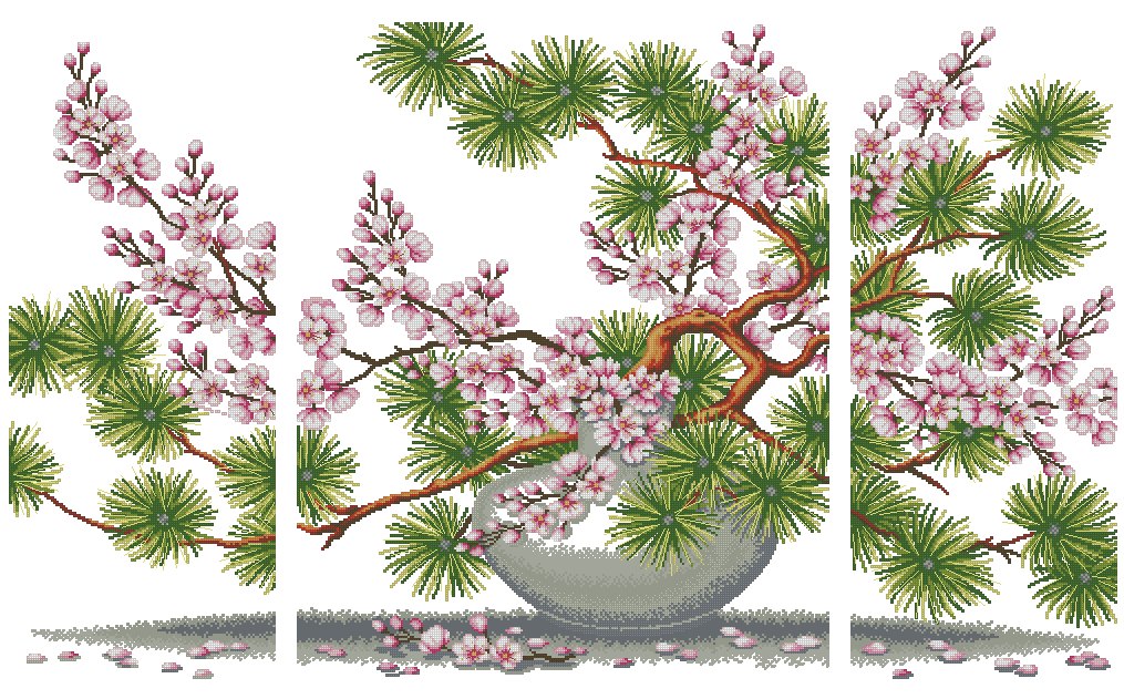 Вышивка Крестом Сакура Японские Мотивы Наборы Купить